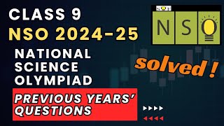 NSO level 1 Important Questions for Class 9  NSO Previous Years Questions  SOF 202425  NSO 2024 [upl. by Ritz]