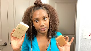 Honest review of Turmeric soap for acne and dark spots [upl. by Enerual782]