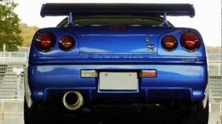 SKYLINE R34 GTR ordermade muffler sound 2exhaust start up [upl. by Airlee966]