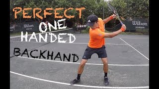 How To Hit Perfect One Handed Backhand TENFITMEN Episode 29 [upl. by Anav778]