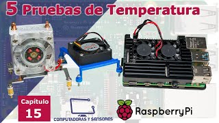 Testeamos 5 coolers disipadores para Raspberry Pi comparativas y gráfico de eficiencia [upl. by Odnalref]