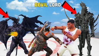 Hell Lord Attack On His Biggest Enemy Devil Lord amp Devil Lord In GTA 5  SHINCHAN AND CHOP [upl. by Bocaj]