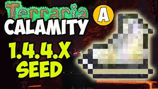 Terraria Calamity Mod how to get ICE SKATES 3 PIECES NEW SEED for 1449 [upl. by Verena]