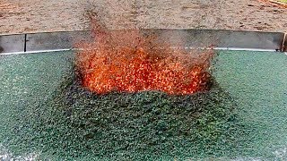 Ammonium Dichromate Volcano  Cool Chemical Experiment [upl. by Flyn]