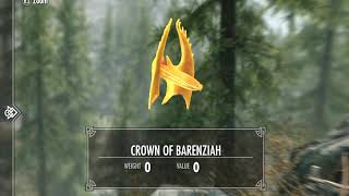 Skyrim  How To Get The Crown Of Barenziah WO Collecting Any Stones [upl. by Highams]