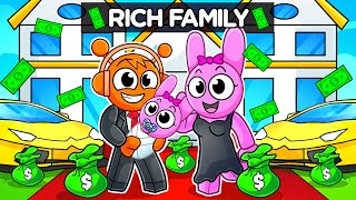 Having a RICH SPRUNKI FAMILY in Roblox [upl. by Howzell745]