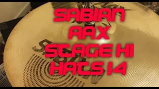 Sabian 14quot AAX Stage Hi Hat CymbalsSabian used 14quot AAX Stage [upl. by Hpsoj]