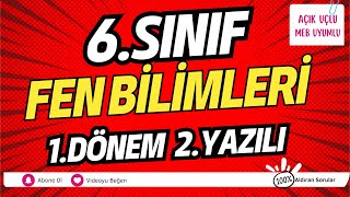 6 Sınıf FEN 1 Dönem 2 Yazılı Açık Uçlu Sorular 💯 [upl. by Ignacia]