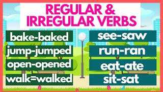 BASIC ENGLISH LESSON 18  REGULAR amp IRREGULAR FORM OF VERBS  GRAMMAR amp READING SKILLS [upl. by Eart]