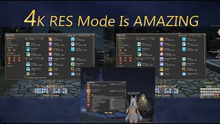 FFXIV 4K Ui Resolution Mode is AMAZING [upl. by Frasquito]