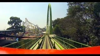 Cascabel Shuttle Loop Roller Coaster POV La Feria Chapultepec Mexico City [upl. by Havard]