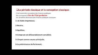 Finances Publiques 1 Lévolution des Finances publiques [upl. by Iarised]