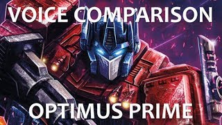 Voice Comparison Optimus Prime Transformers [upl. by Aray109]