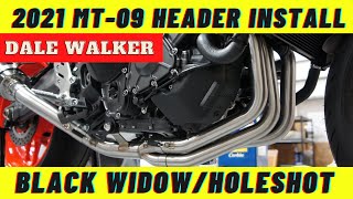 2021 Yamaha MT09 Full Exhaust Install  Dale Walker [upl. by Asirrak]