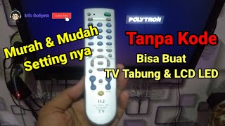 Cara Setting Remot Tv Universal  Remote TV Universal HJ 133e [upl. by Mosby]