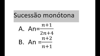 Sucessão monótona [upl. by Mabel]