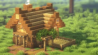 ⚒️ Minecraft Tutorial  Casa SIMPLES APENAS MADEIRA ⚒️ [upl. by Tala]