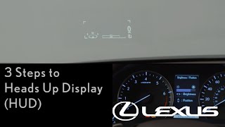 HowTo Use the Head Up Display  Overview  Lexus RX [upl. by Venezia]