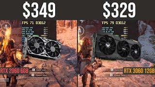 RTX 3060 12GB vs RTX 2060 6GB test in 6 games  1080p [upl. by Enyawud]