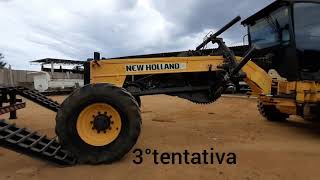 New Holland rg140b embarcandotestando a pranchaFord 2428 [upl. by Regine792]