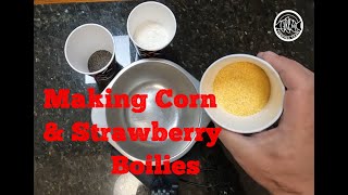 How to Make Boilies for Carp Fishing  Home Made Strawberry and Corn Carp Bait [upl. by Aset]