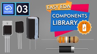 How to use EasyEDA online Components Library  easyeda components library  easyeda online PCB [upl. by Mallissa212]