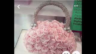 designer beautiful lace pattern purses purse laceclothing trending rose pattern [upl. by Achilles159]