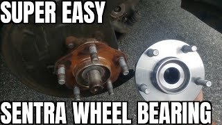 How to Replace Wheel Bearing 1319 Nissan Sentra [upl. by Gnes]