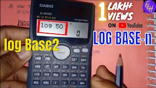 HOW TO CALCULATE LOG OF ANY BASE BY USING SCIENTIFIC CALCULATOR  log base n Eva Learning Hub [upl. by Dove201]