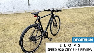 Decathlon ELOPS Speed 920 City Bike Stadsfiets Review [upl. by Soneson]