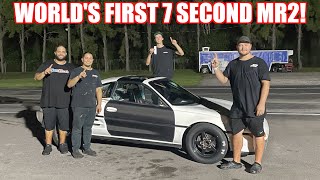 WE BUILT THE WORLDS FIRST SEVEN SECOND MR2 [upl. by Hirsh]