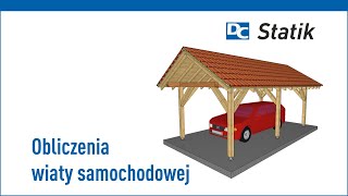 Wymiarowanie konstrukcji drewnianych  projektowanie wiaty samochodowej [upl. by Assenna]