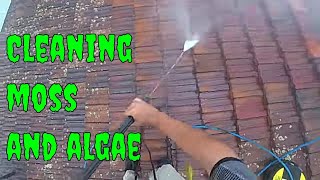 Pressure cleaning roof tiles [upl. by Hardej]