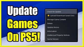 How to Update Games on PS5 Manually amp Automatic Updates [upl. by Nivad]