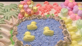 ASMR Baking Soda Crunchy Duck lake🏝️🦆🦩 [upl. by Aikenahs217]