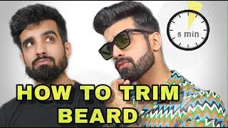 HOW TO TRIM  SET BEARD AT HOME  BEARD GROWTH TIPS IN HINDI  Karron S Dhinggra [upl. by Cote]