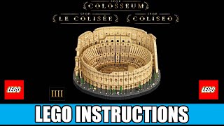 LEGO Instructions Colosseum  10276  LEGO CREATOR EXPERT [upl. by Iren230]