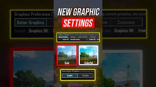 BGMI New Update Graphics Setting  Best Graphics Settings For BGMI To Spot Enemies [upl. by Corilla8]