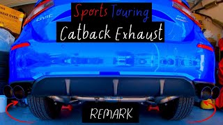 REMARK  Sport Touring Link Loop Catback Exhaust System  Honda Civic Hatchback 2024 [upl. by Kcinemod]