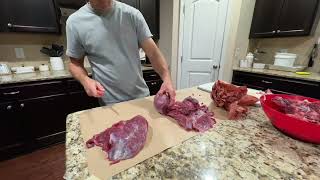 Processing Venison Quarter [upl. by Pond]