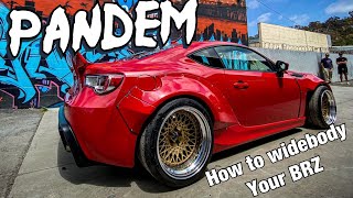 How To Widebody your BRZ pandem w tjhunt [upl. by Atiuqiram]