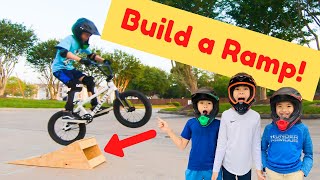 How to Build a Jump Ramp For MTB and BMX Bikes [upl. by Rubbico]