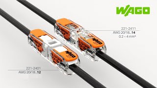 WAGO 221 Doorvoerconnector  lasklem  met bedieningshendels [upl. by Tnecillim]