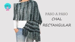 Tutorial Chal rectangular a crochet [upl. by Ahsinnod603]