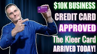 Kleer Card Business Credit Card for New Businesses  NO PG  No Credit Check  Card Arrived Today [upl. by Shelton176]