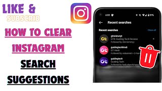 How to Clear Instagram Search Suggestions [upl. by Gaven543]