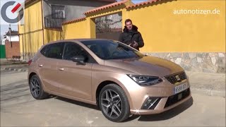 Seat Ibiza 10 TGI 2018 mit CNGErdgasantrieb 66 kW  90 PS Fahrbericht  Review [upl. by Yenreit265]