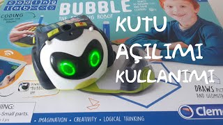 Bubble Robot Clementoni Eğitici Tasarım Robotu Kutu Açılışı ve Kullanımı Kodla ve Oyna [upl. by Selig100]