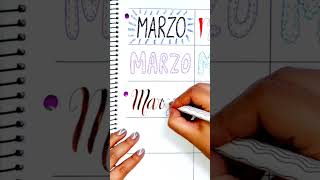 Títulos bonitos con lettering para Marzo [upl. by Froemming]