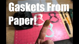 How to Make Gaskets from Paper with One Dirty Trick Grave Rubbing in the Shop [upl. by Cirenoj]